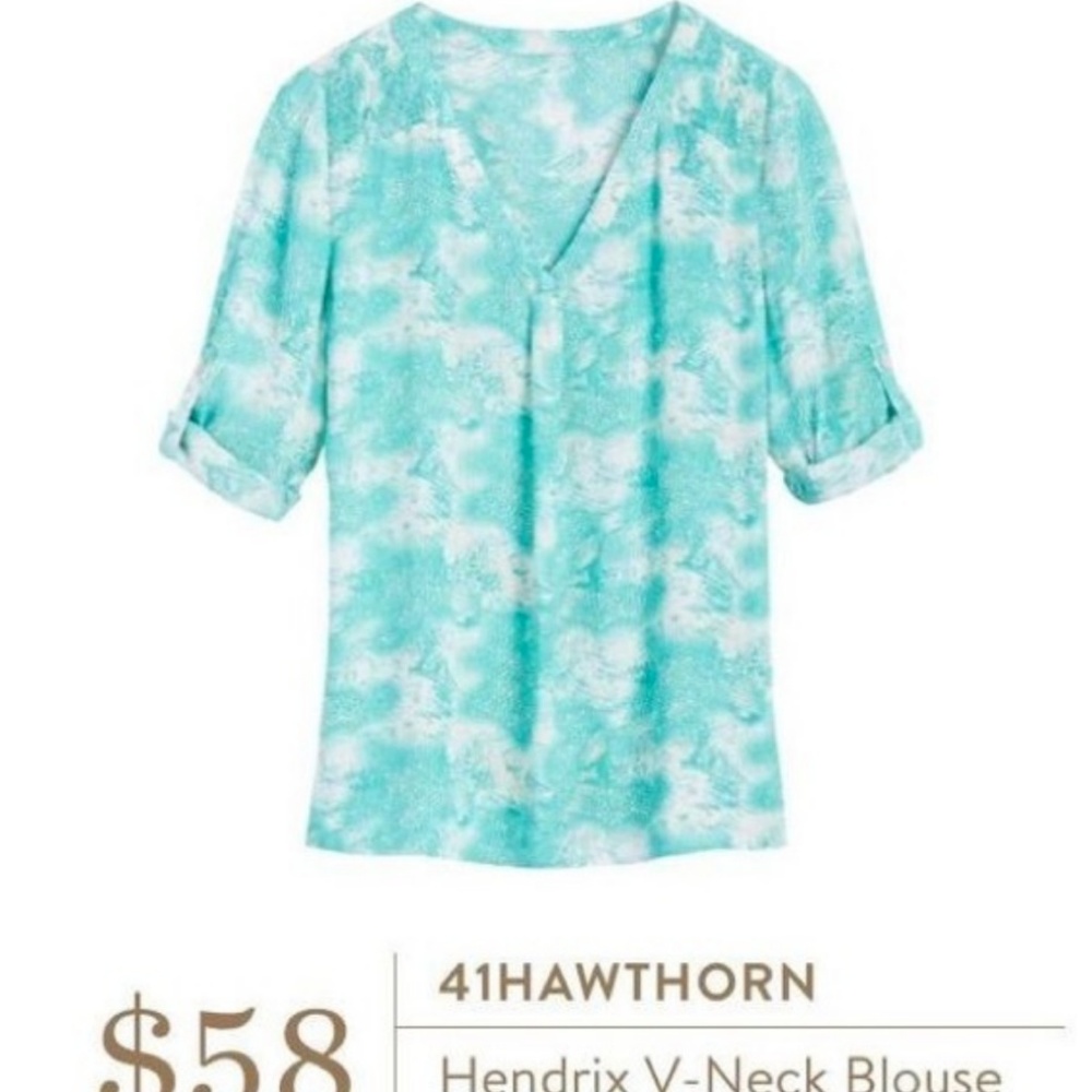 {Stitch Fix} 41 Hawthorn Hendrix V-Neck Blouse Sm